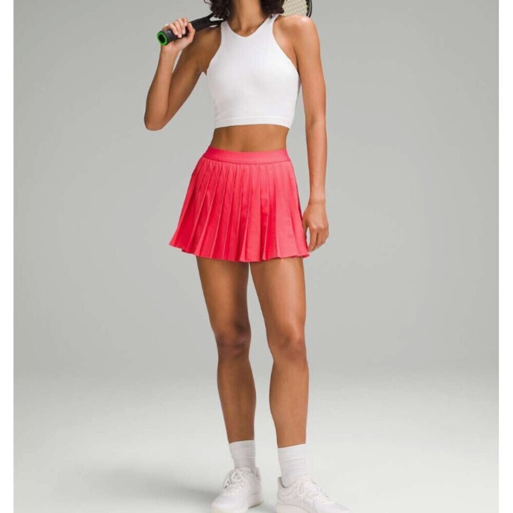 Lululemon High-Rise Pleated Tennis Skirt Glaze Pink Size 2
